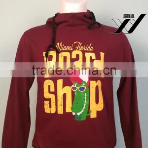 Board Shop Fashion Red Men High Neck Hoodie thumbnail-1