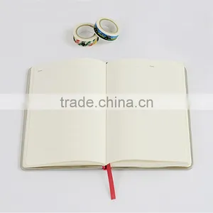 A5 Faux Leather Cover Notebook Customizable Hardcover Office Notebook Metal Lipping Notebook With Band thumbnail-5
