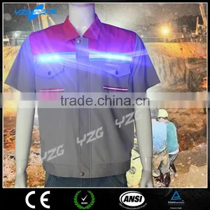 Wholesale hi Vis Waterproof Led Flashing Work T-shirt thumbnail-2