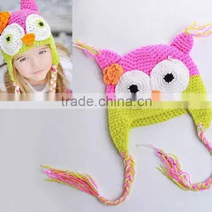 New Design Monster Animal Wool Handmade Photo Props Winter Crochet Baby Hat thumbnail-1