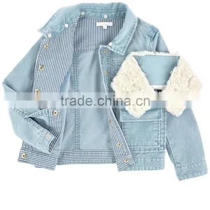 Fashion New Design Bomber Jacket Wholesale Denim Children Winter Jacket thumbnail-3
