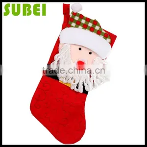 Flashing Christmas Decoration Socks,high-grade Christmas Applique Stockings thumbnail-2