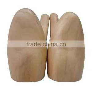 Wooden Painted Metal Handle Shoe Tree and Stretcher thumbnail-1