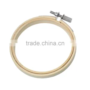 Craft Tools Cross Stitch Supplies Circle Round Natural Bamboo Embroidery Hoops thumbnail-5