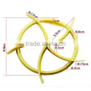 Bread Rolls Cookie Mold Fan Shaped Pastry Cutter Plastic Kitchen Dough Cookie Press Pastry Cake Biscuit Stamp Mould Baking Tool thumbnail-4