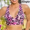 Sublimated Red Leopard Sports Bra Womens Yoga Wear in Nylon thumbnail-1