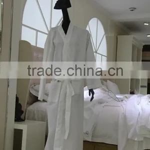 100% Cotton Hotel Waffle Bath Robe thumbnail-3