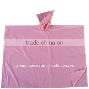 Waterproof Fashionable Adult Pink Polyester Raincoat Poncho thumbnail-1