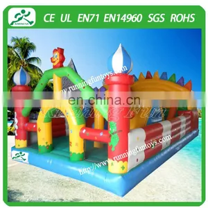 Commercial Inflatable Amusement Park With Flower/rabbit/frog/Sun/tortoise thumbnail-1