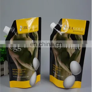 Custom Reusable 3 Side Heat Seal Plastic Flat Bottom Laundry Detergent Spout Pouch Bag thumbnail-1