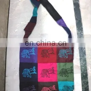 COTTON PATCHWORK PRINTED BAGS OM thumbnail-3