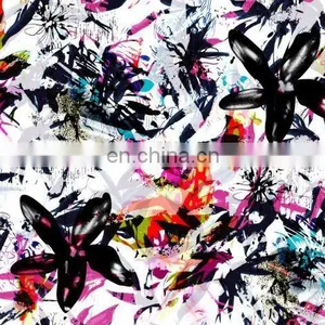Snowflake Printed Organza Fabric New Style For Woman Garment thumbnail-1