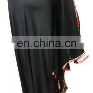 Dubai Burkha Designs 2017 / Arabic Islamic Wear Abaya 2017 / Plain Strip Abhaya Burqa (dubai Abaya 2017) thumbnail-5