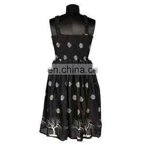 RAYON PRINTED SHORT LENGTH DRESS thumbnail-1