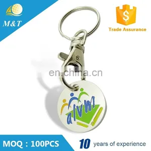 Promotion Gifts Customize Metal Trolley Token Keychains thumbnail-1
