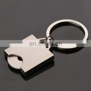 Reusable Shopping Trolley Coin 1 Euro Coin Token Holder Keyring Keychain thumbnail-1