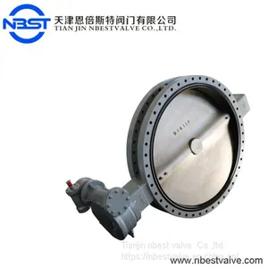 Drilling Rigs Water Treatment Butterfly Valve U Flange Type Worm Gear Operated thumbnail-2