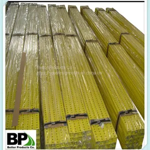 Steel Perforated Green Painted Square Post thumbnail-4