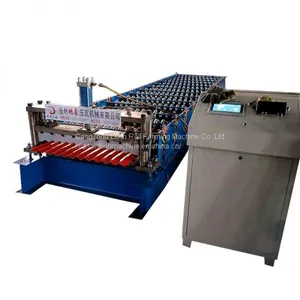 Roofing Tile Corrugated Sheet Roll Forming Machine Price for Factory Price thumbnail-1
