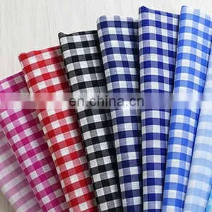 Chinese Supplier TC Fabric Check Pattern/plaids Poplin Fabric for Shirt thumbnail-2
