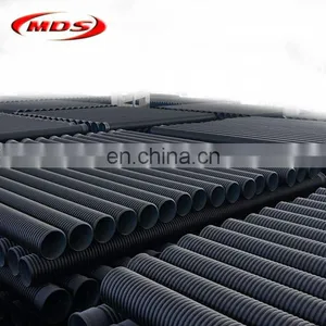 Double Wall 75mm Corrugated Plastic Drainage Pipe thumbnail-4