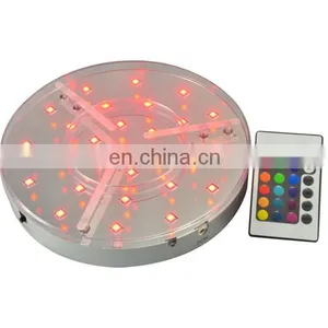 6 Inch Crystal 7 Colors Changed Led Light Base With Rechargeable Battery thumbnail-1