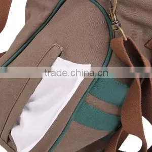 Brown Canvas New Baby Bag 2016 With Changing Mat thumbnail-5