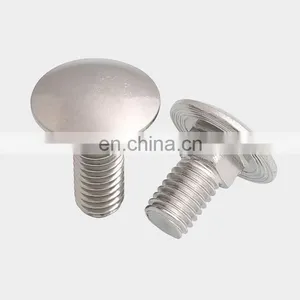 Round Head Bolts M16x45 ISO 8677 or DIN 603, Carriage Bolt, Round Head Square Neck Bolt thumbnail-1