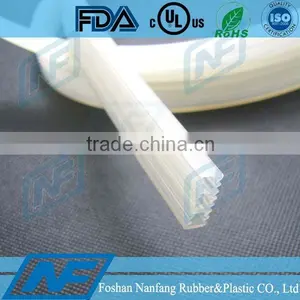 Clear Translucent Silicone Rubber Strip Seal thumbnail-1