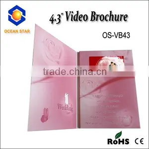 LCD Laser Cut Wedding Invitations Video Brochure thumbnail-1