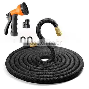 50 Ft Expandable Garden Hose Extra Strength Fabric,Double Latex Core,3/4 Snake Magic Pocket Water Hoses 8 Pattern Spray Nozzle thumbnail-1