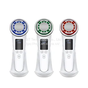 Hot Selling Beauty Instruments Facial Cleansing Hot and Cold Pulse Massager thumbnail-1