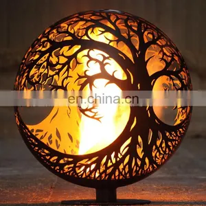 Factory Direct Sales Round Large Fire Pit With Decoration thumbnail-1