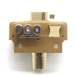 South American Safety Door Lock Brass Key Security Main Gate Brass Cylinder Cerradura de Sobreponer Chapa Safe Door Rim Lock thumbnail-3