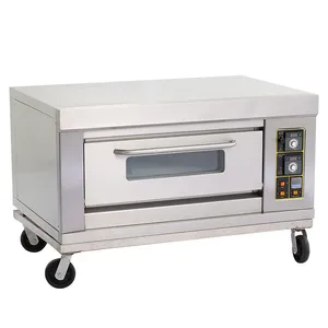 1 Deck 1 Trays Commercial Kitchen Gas Oven Bakery Machine Equipment Baking Oven Bread Cake Deck Oven thumbnail-3