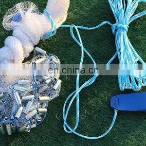 JOHNCOO Japanese Style Wholesale Customized Cast Net Throw Catch Drawstring Lines Fishing Net thumbnail-3