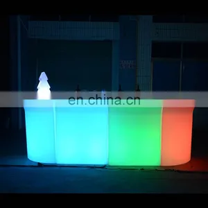 Bar And Pub Furniture Style Illuminated Led Bar Counter for Sale LED Light Sofa Mobile Bar thumbnail-5