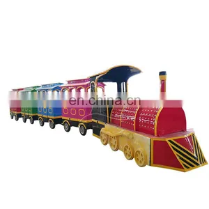Amusement Cartoon Electric Track Train Playground Equipment Popular Trackless Train For Sale thumbnail-3