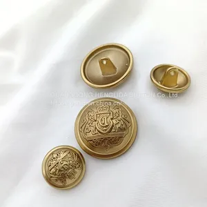 2023 Wholesale 18mm Gold Alloy Hand Sewing Button for Clothing thumbnail-4