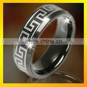 Engraving Tungsten Ring Costume Fashion Jewelry thumbnail-1
