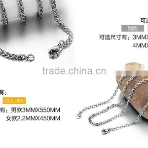 Circle the Cross Pendant Men's Titanium Steel Casting Necklace Gold Silver Color Promotion Gift thumbnail-6