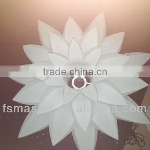 New Design Hot Sale Fashion pp Material Petal Flower Shape Lamp Pendant Light thumbnail-3