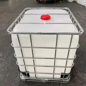 Supply Brand-new Square Ton Barrels of 1000L Plastic Thickened Container Barrels With Stable Inventory and Fast Delivery. thumbnail-4