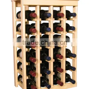 Wooden Wine Rack, Wine Bottle Display Shelf, Wholesale Red Wine Rack Holder thumbnail-2