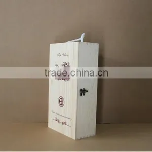 Custom Wooden Gift Packaging Wine Box Design for 2 Bottles,christmas Wine Bottle Gift Box thumbnail-2