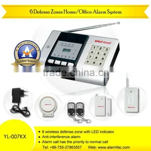 House Security Prodcuts PSTN Telephone Line Wireless Anti Intrusion Alarm Systems With Passive Infrared Motion Sensor thumbnail-1