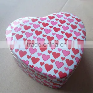 New Design With High Quality Heart Tin Box for Christmas Gift thumbnail-1