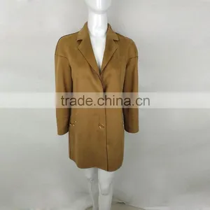 YMYD-7703 Woman Wear Ladies Clothing Plus Size Women Clothing Spring Autumn Overcoat Fur Collar Ready-To-Wear-Fashion For Women thumbnail-6