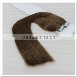 Light Ash Brown Hair Color Teap Tape Hair Extensions thumbnail-4