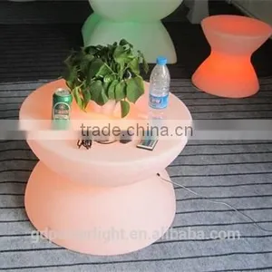 PE Plastic Bar Table With LED Lights and Remote 6040F thumbnail-2